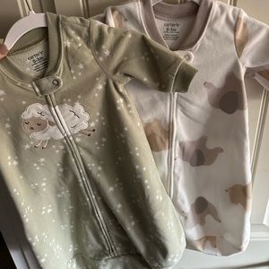 Carter’s Fleece Sleep sacks- 2